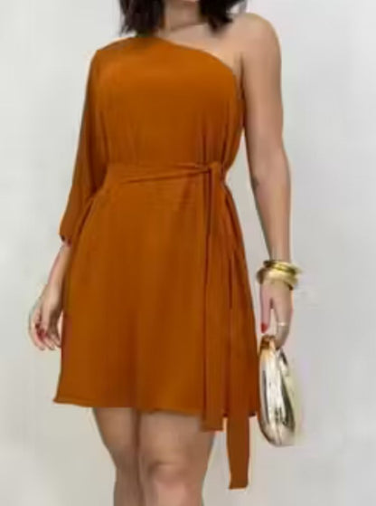 Vestido Nula Manga Curto