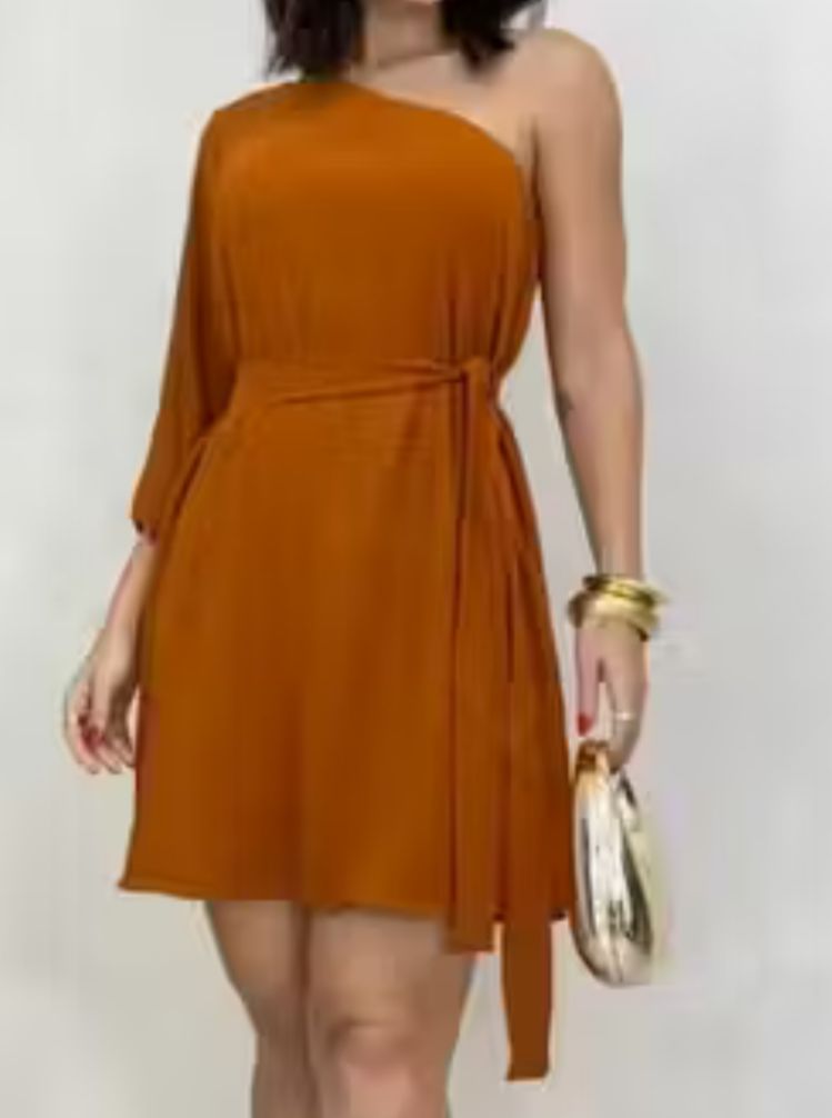 Vestido Nula Manga Curto