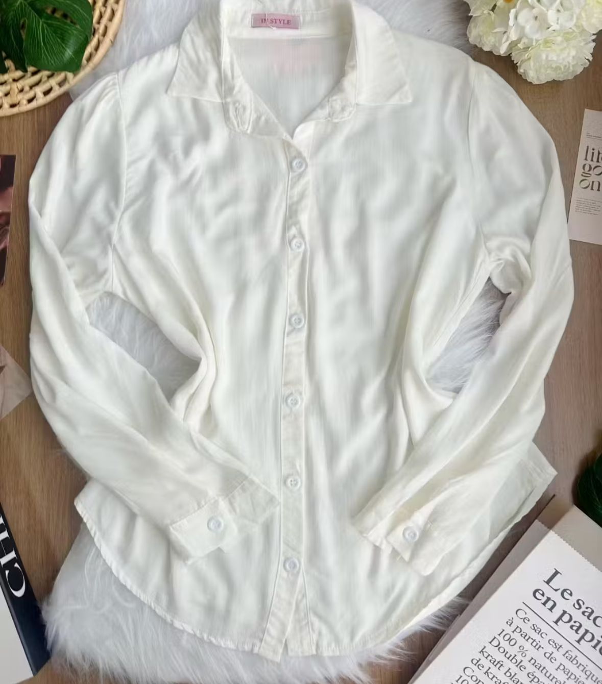 Camisa Pétala Viscolinho