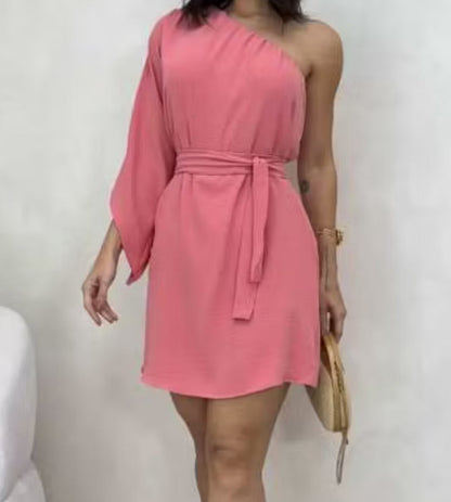 Vestido Nula Manga Curto